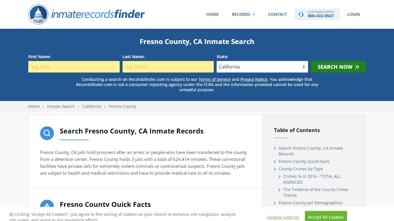 Fresno County, CA Inmate Lookup & Jail Records Online